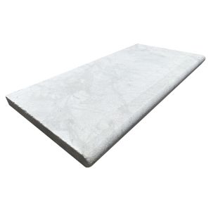 FREE SHIPPING - Croix White 12X24 3CM Marble Sandblasted Pool Coping 
