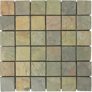 FREE SHIPPING - California Gold 2x2 Tumbled Mosaic