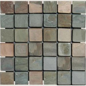 FREE SHIPPING - Multi Classic 2x2 Tumbled Mosaic