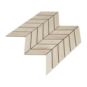 Havenwood Dove 12x15 Chevron Mosaic