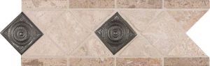 Noce/Chiaro Pewter Scudo 4x12 Listello