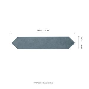 Renzo Denim Glossy Pickett Tile