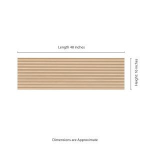 Urbanslat Flute Oak 16x48 in. Matte Ceramic Wall Tile