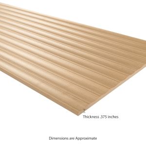 Urbanslat Flute Oak 16x48 in. Matte Ceramic Wall Tile