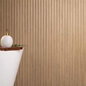 Urbanslat Flute Timber 16x48 in. Matte Ceramic Wall Tile