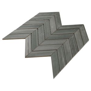Watercolor Graphite Chevron Mosaic