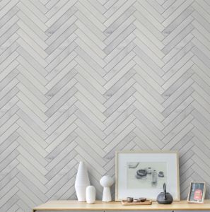 Carrara Winter Frost 1x6 Polished Elongated Herringbone 