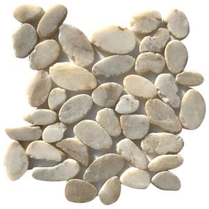 Sand Pebble 12x12 Tumbled Interlocking Pebble