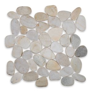 Illuminous flat Interlocking 12x12 Polished Pebbles