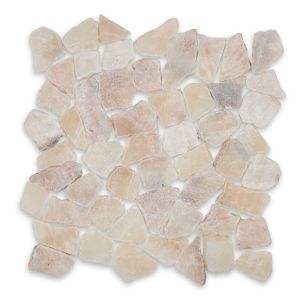Yellow Jelly Natural Interlocking 12x12 Pebbles