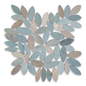 FREE SHIPPING - Flower River Rock Interlocking 12x12 Pebble Tile