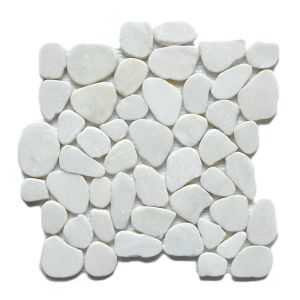 12x12 Snow Flake Natural Interlocking Pebbles