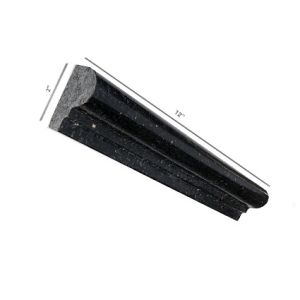 FREE SHIPPING - Black Galaxy Polished Chair Rail Molding