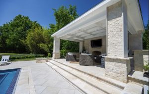 FREE SHIPPING - New Aegean Pearl 14x24 Pool Coping - Sandblasted Finish