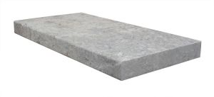 Silver Travertine 12x24 5CM (2") 2 Side Modern Edge Wall Cap