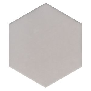 FREE SHIPPING - PURE Silver 10" Hexagon Porcelain Tile-Silver