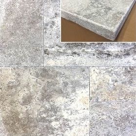 Silver Travertine 8x16 3CM Travertine Paver