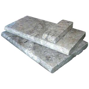 Silver Travertine 12X24 Pool Coping
