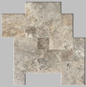 Silver Travertine 3CM French Pattern Pavers