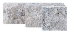 FREE SHIPPING - Silver Travertine Super Sized XL Split Face Veneer