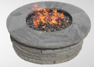 FREE SHIPPING - Slate Gray Sandstone DIY Fire Pit - 56" Radius