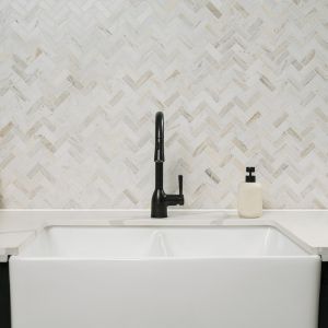 Angora 12x12 Herringbone Polished