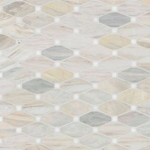 Angora Elongated Octagon Polished Mosaic