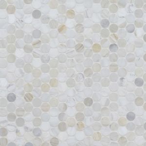 Athena Gold 1" Honeycomb Honed Mosaic