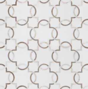 Bianco Quatrefoil 12x12 Backsplash Tile