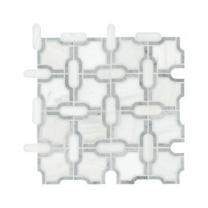 Bianco Gridwork 12x12 Backsplash Tile