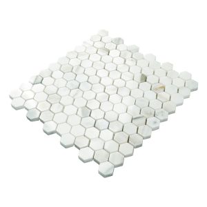 FREE SHIPPING - Calacatta Gold 1" Hexagon Honed