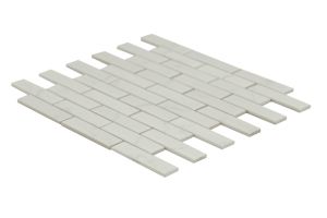 Carrara White Matte 1x4 Porcelain Brick Subway