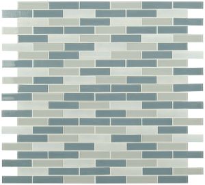 FREE SHIPPING - Colosseo Azul 1x4 Brick Stone Glass Mosaic