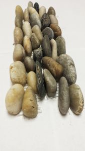 4x12 Rainbow Standing Interlocking Polished Pebbles
