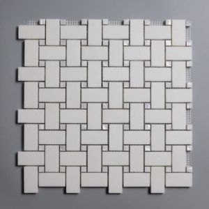 Thassos 1x2 Basketweave Polished