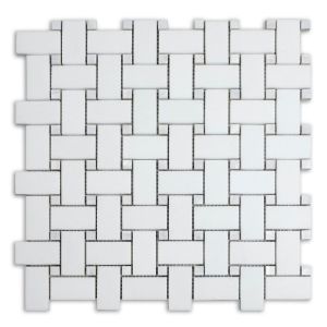 Thassos 1x2 Basketweave Polished