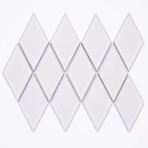 FREE SHIPPING - 45 DEG Harlequin Snow Matte Porcelain Tile