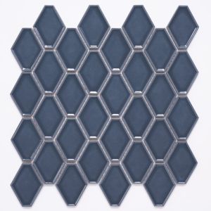 FREE SHIPPING - Renzo Blue Diamond Handcrafted Porcelain Wall Tile