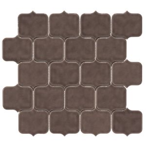 FREE SHIPPING - Taupe Wide Arabesque 8mm