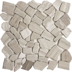 FREE SHIPPING - White Oak 12x12 Interlocking Pebble