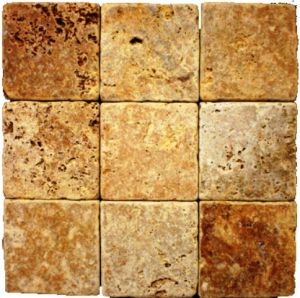 Tuscany Gold 4x4 Subway Tumbled