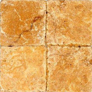 Tuscany Gold 6x6 Subway Tumbled