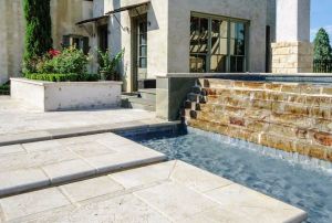 Tuscany Ivory 12x24 5CM Modern Edge Pool Coping