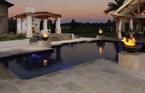 Tuscany Walnut 12x24 5CM Modern Edge Pool Coping