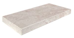 FREE SHIPPING - New Aegean Pearl 14x24 Modern Edge Coping - Sandblasted Finish