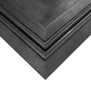 FREE SHIPPING - Black Bevel Tray Rubber Mat 24x36