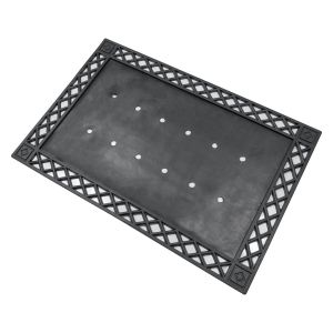 FREE SHIPPING - Black Diamond Tray Rubber Mat 24x36