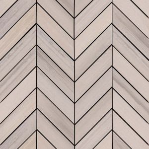 Watercolor Grigo Chevron Mosaic | Porcelain Tile