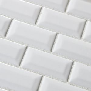 Pure White Bevel Subway 3x6 