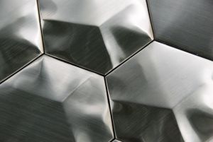 Stainless Steel 3D Interlocking 3" Hexagon